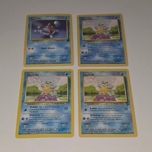 Pokemon Squirtle Card Lot Team Rocket 68/82 Base Set 2 93/130 Legendary 95/110